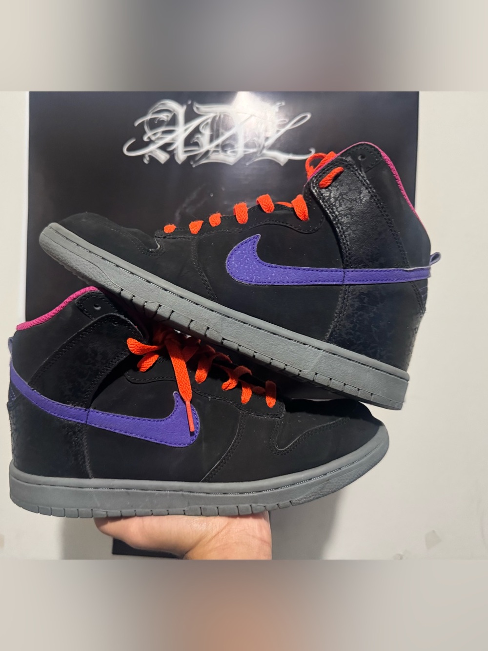 Rare nike dunk high Peter Moore Godzilla size 9.5 men